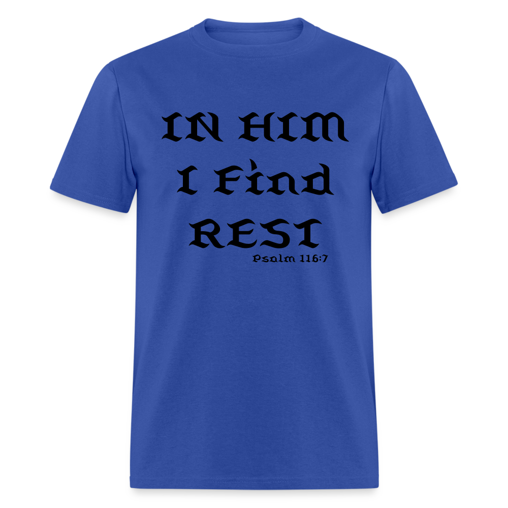 In Him I Find Rest - royal blue