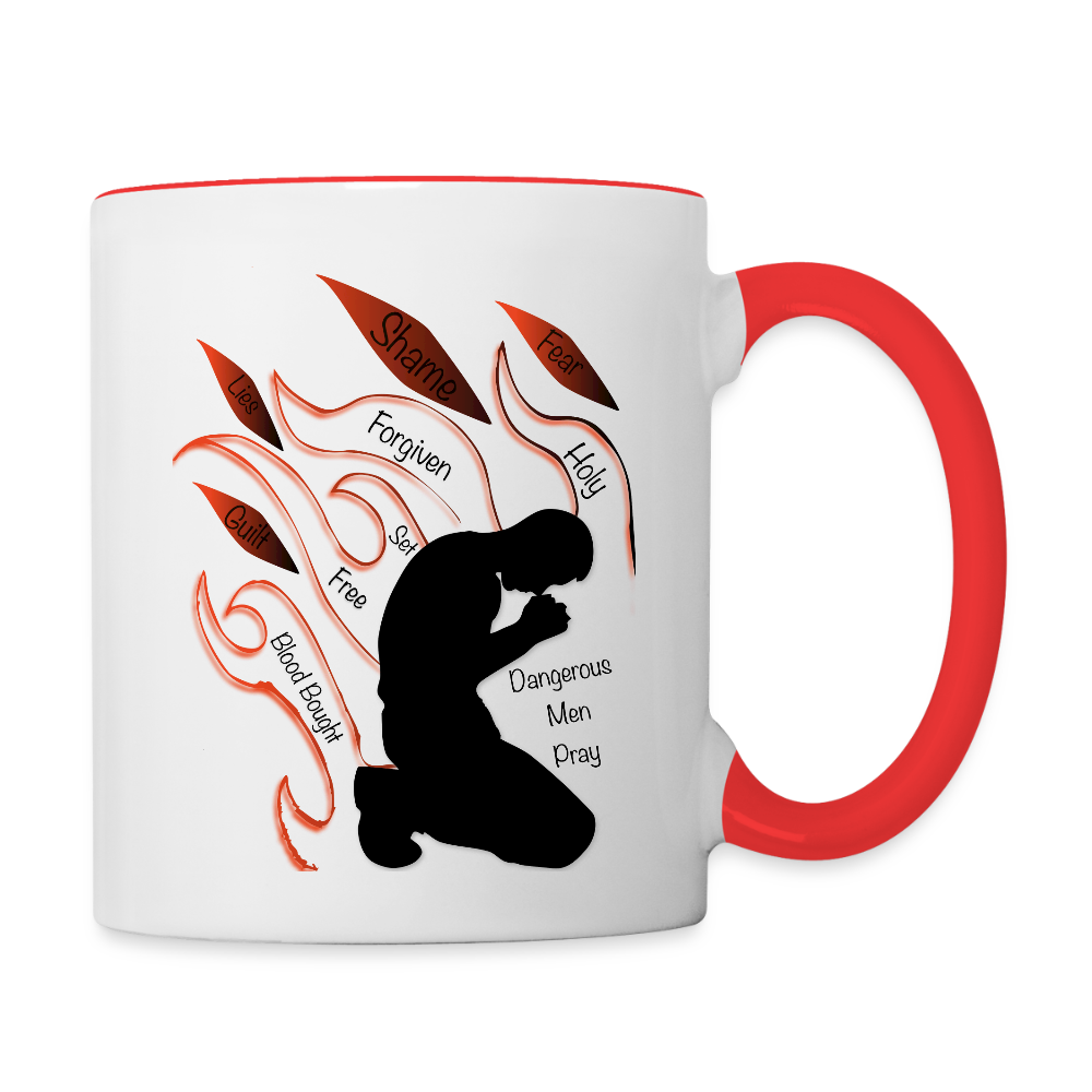 Dangerous Men Pray - white/red