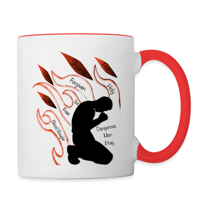 Dangerous Men Pray - white/red