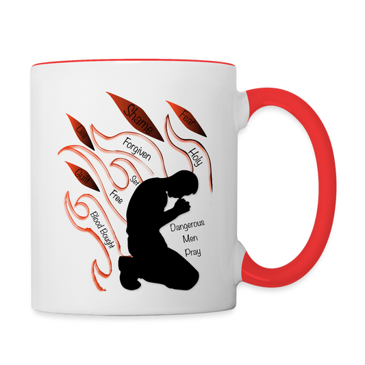 Dangerous Men Pray - white/red