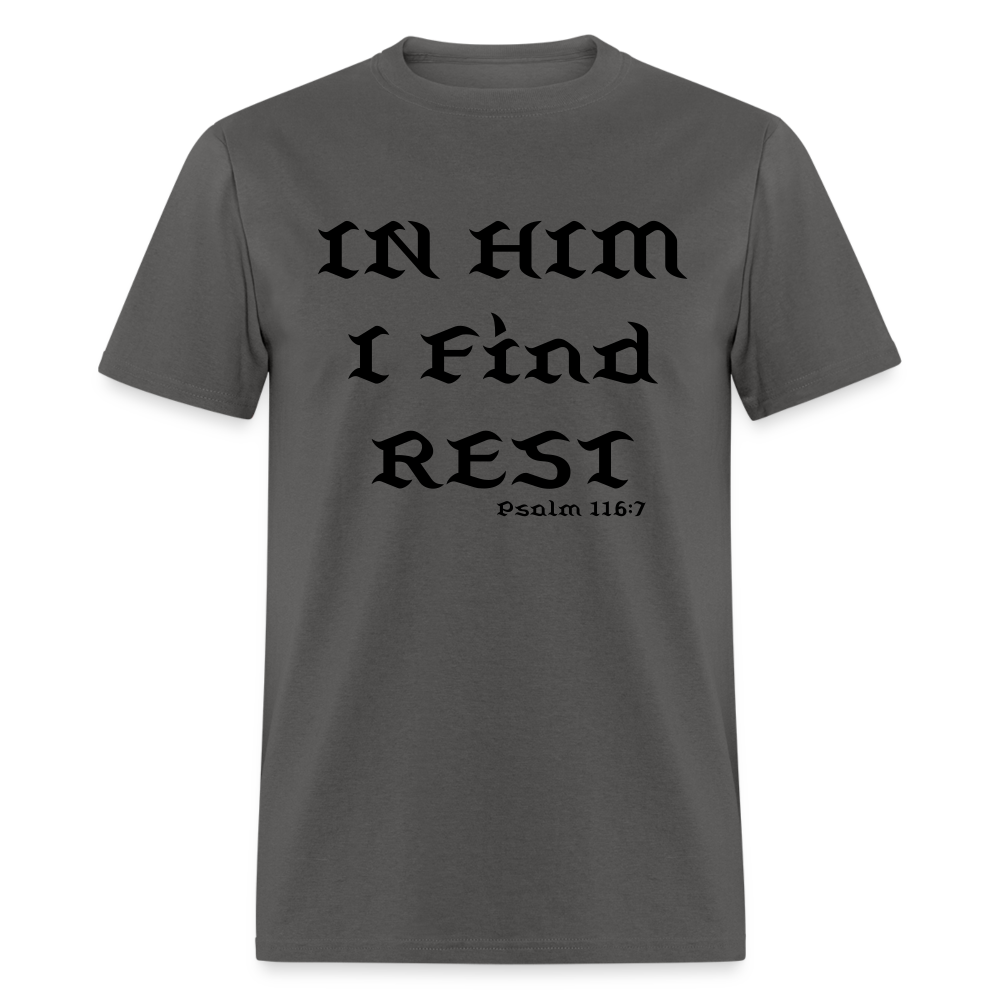 In Him I Find Rest - charcoal