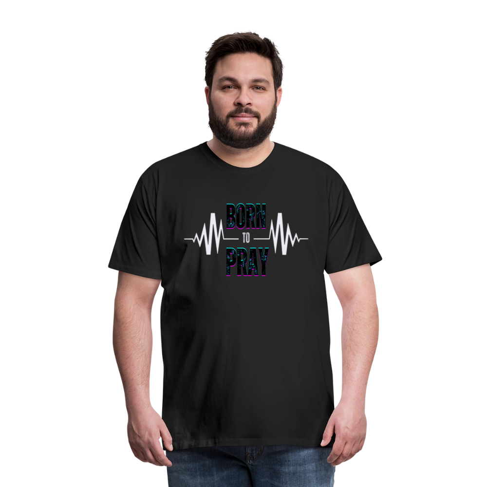 Born to Pray (White) - black