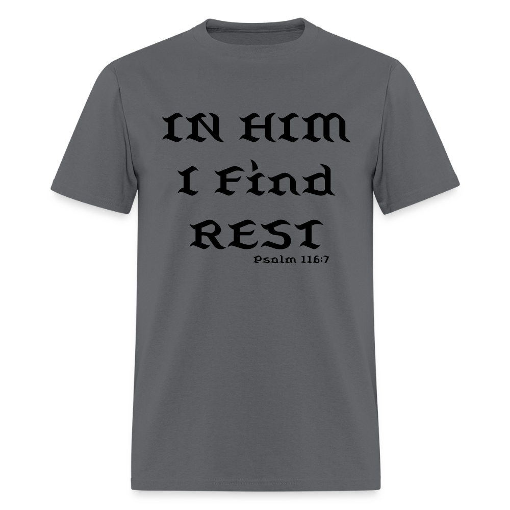 In Him I Find Rest - charcoal