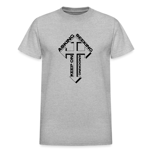 Ask Seek Knock - Blk - heather gray