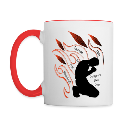 Dangerous Men Pray - white/red