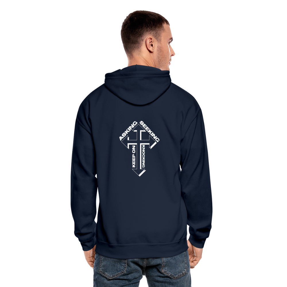 ASK SEEK KNOCK  - Hoodie - navy