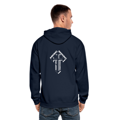 ASK SEEK KNOCK  - Hoodie - navy