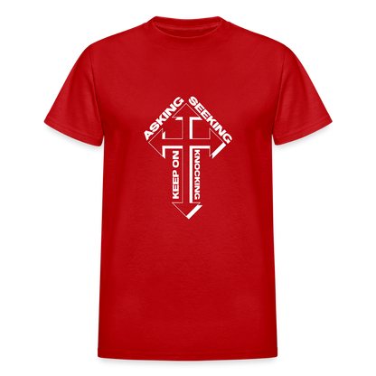 Ask Seek Knock - red