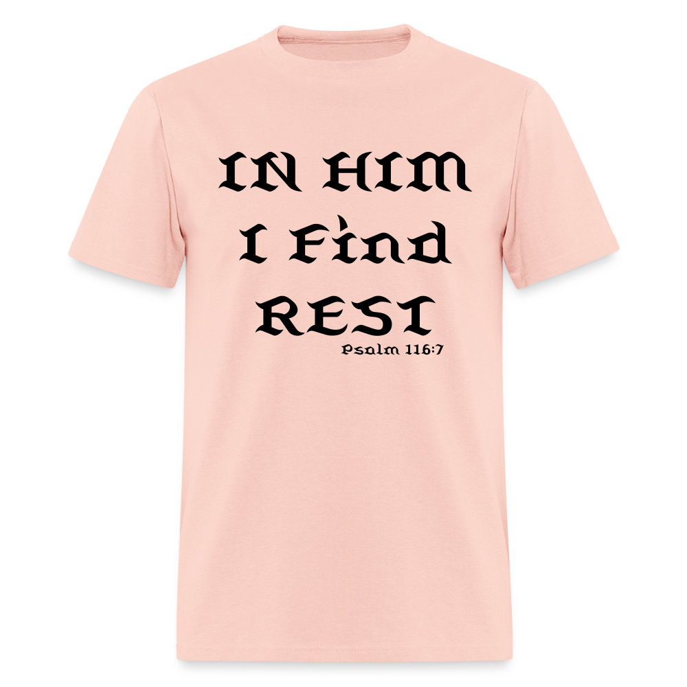 In Him I Find Rest - blush pink 