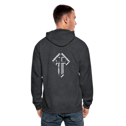 ASK SEEK KNOCK  - Hoodie - deep heather