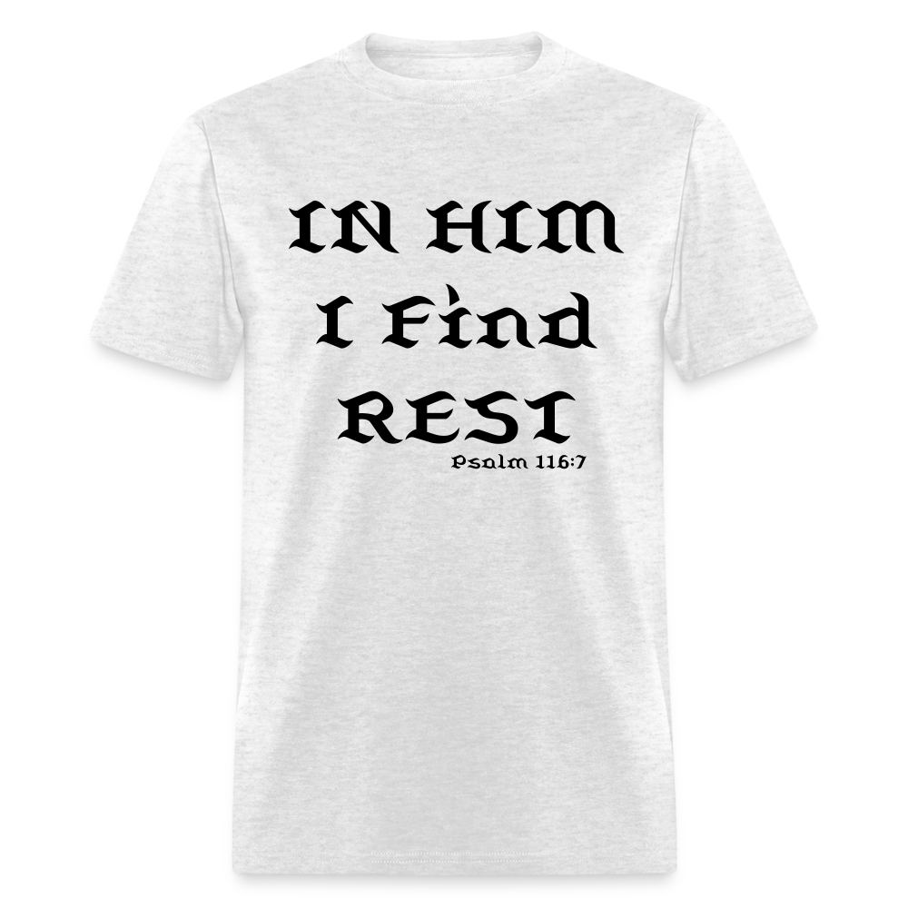 In Him I Find Rest - light heather gray