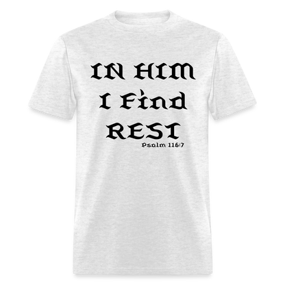 In Him I Find Rest - light heather gray