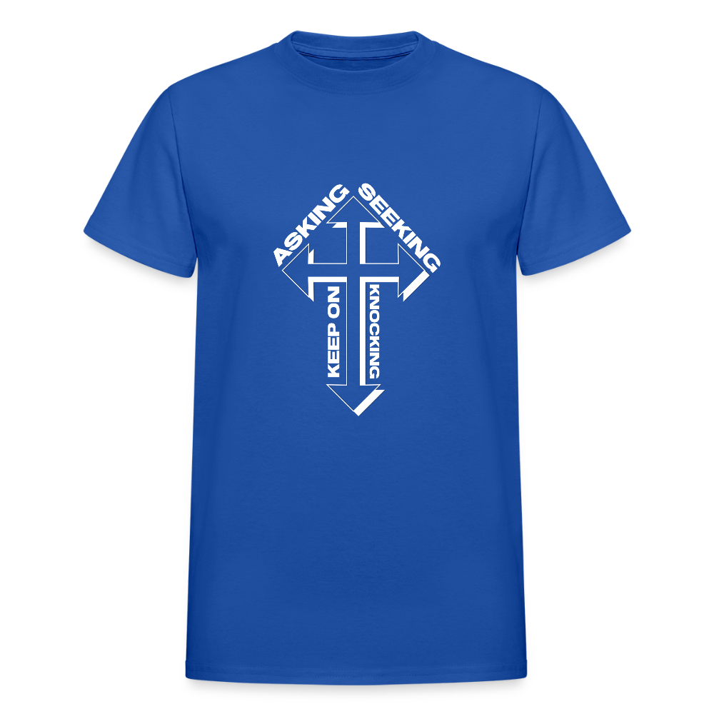 Ask Seek Knock - royal blue