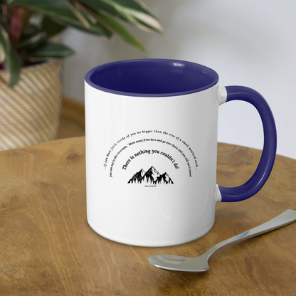 Mustard seed faith - Mug - white/cobalt blue