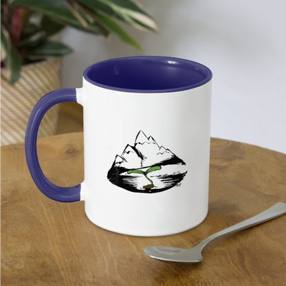 Mustard seed faith - Mug - white/cobalt blue