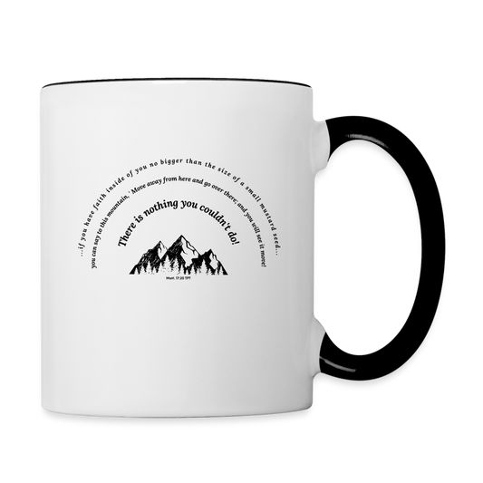 Mustard seed faith - Mug - white/black